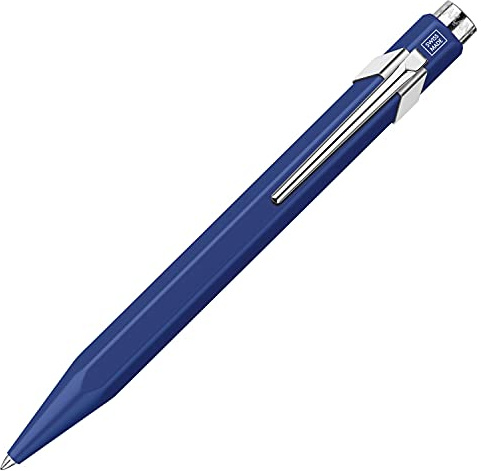 Caran d'Ache Kugelschreiber 849 Popline mit Etui Blau lackiert Strichstärke: M, Schriftfarbe: Blau, Länge: 12,5 cm, 0846.659
