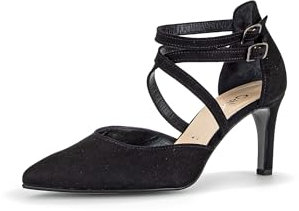 Gabor Damen Riemchen Pumps, Frauen Absatzschuhe,feine halteriemen,elegant,high Heels,Heels,hochhackige Schuhe,Ausgehschuhe,schwarz,39 EU / 6 UK