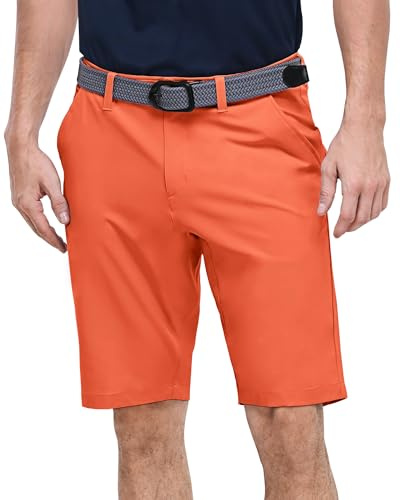 Outdoor Ventures Men's Golf Shorts 11 Quick Dry Lightweight Shorts | UPF 50+, 5 Pockets, Water Resistant, Breathable, Moisture Wicking, 4-way-Stretch, for Travelling Working