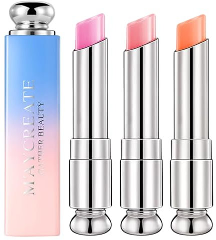 Colour Changing Lip Balm, 3pcs Tinted Jelly Lipstick Nutritious Moisturizer Natural Lip Protection Repair Gifts For Teenage Girls