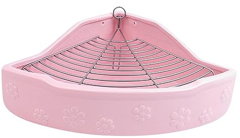 GREENADSCAPE Ecktoilette Für Kaninchen Und Meerschweinchen Haustiertoilette Aus Keramik Robust Und Einfach Zu Reinigen Für Haustierreinigung