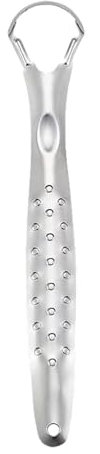 Raschietto per lingua in acciaio inox - resistente per la cura orale, raschietto per l'igiene | Eliminatore di rivestimento linguistico per una più fresca, riduzione dei batteri e