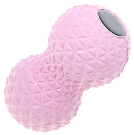 LALADEFIEE Peanut Massage Ball Muscle Roller Deep Tissue Body Roller for Back Neck and Foot Plantar Relief Pink Double Ball and Fascia Relaxation