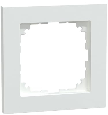 Schneider Electric Merten M-Pure Rahmen für Steckdosen und Schalter, 1-fach, aktivweiss, Artikelnummer MEG4010-3625, 1 Stück