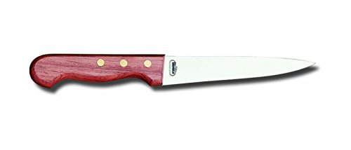 8166-Coltello scanno costa curva manico legno cm 16