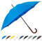 SoulRain Regenschirm mit klassischem Holzgriff, automatisches Öffnen, winddicht, transparent, unzerbrechlich, 121,9 cm, (Blauer Himmel)