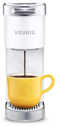 Keurig K-Mini Plus Coffee Maker, Single Serve K-Cup Pod Coffee Brewer, Comes With 6 to 12 oz. Brew Size, K-Cup Pod Storage, and Travel Mug Friendly, White
