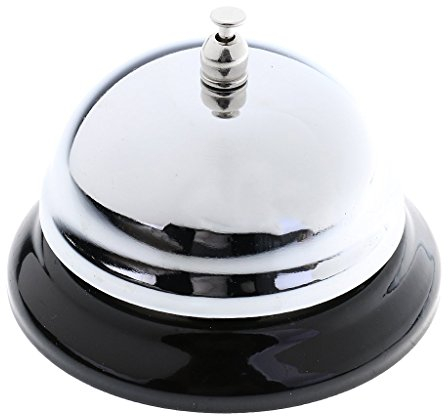 LEOFLA Campanello Da Tavolo Lucido In Metallo Per Reception In Albergo Hotel Ristorante