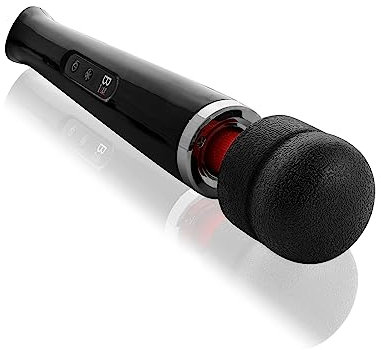 L'ORIGINALE di BuyAndFeelGood massaggiatore vibratori a bacchetta magica con 20 Vario/10 Velocità - Vibratore clitorideo per Lei con Stimolazione del Clitoride - Nero