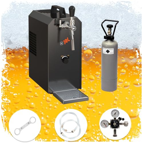 ich-zapfe Set Completo - Spillatore Birra Jet 30 Raffreddatore a Secco a 1 Linea, Cassa per Birra da 35 Litri/h, raffreddatore a Flusso, Keg:Senza