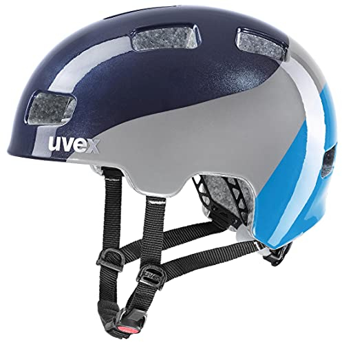 uvex hlmt 4 - Leichter Fahrradhelm für Kinder - individuelle Größenanpassung - waschbare Innenausstattung - deep Space - Blue - 51-55 cm