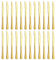 BEWOS Gold Knife Set (23cm) of 24, Butter Knife, Knives Made of Stainless Steel, Highly Polished, Matte Gold Dinner Knives for Home, Restaurant, Hotel, Dishwasher Safe, Polished