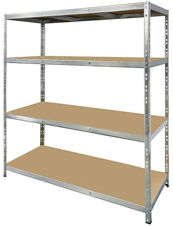 BLUMIE Estantería de Almacenaje Estante Modular y Versátil para Taller, Garaje Bodega ...Cargas Pesadas -180 x 150 x 40 cm, Color Gris