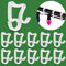 beueyfr Christmas Light Clips Hooks, 100 PCS Gutter Hooks for Outdoor String Lights Gutter Clips for Hanging Outdoor Lights Christmas Village Accessories