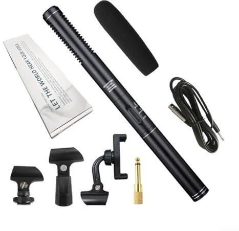 SPORTARC Microphone cardioïde directionnel avec haute sensibilité, idéal pour capturer un son clair dans des environnements bondés