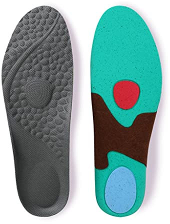 MQPALZKD Plantillas de maratón para Correr, cojín Ligero, Suave, Transpirable, Desodorante, Suela, Masaje, Calzado Deportivo para Correr, Almohadilla para Hombres y Mujeres(44)