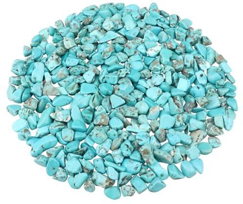 Gravier en quartz écrasé naturel turquoise poli pour aquarium Pierres décoratives de forme irrégulière Roches succulentes Remplissage de vase