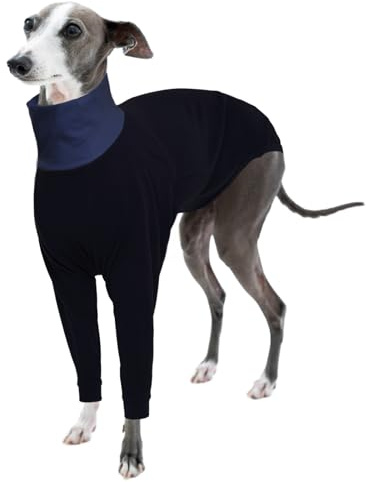 Felpa Levrieri, Maglie per Whippet Pullover Lurchers Abbigliamento Invernale Levieri Maglione Cane Taglia Media(Nero, M)
