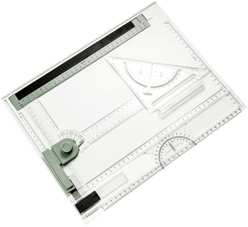 SUNNYNEST A3 Drawing Board (51x37 cm) – Adjustable Angle Art Table with Parallel Motion Ruler, Ideal for Students, Architects, Engineers & Artists
