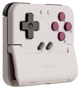 GameSir Pocket Taco – Controlador portátil vertical para Android – Mando para juegos móviles inalámbrico, batería de 600 mAh, ligero con carga pasante, gamepad retro arcade móvil (Blanco)