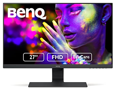 BenQ BL2780 - Monitor Profesional de 27 FullHD (1920x1080, 5ms, 60Hz, HDMI, IPS, DisplayPort, VGA, Altavoces, Eye-care, Sensor Brillo Inteligente, Flicker-free, Low Blue Light, antireflejos) - Negro