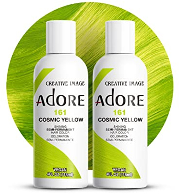 Adore Shining Semi Permanent Hair Color Cosmic Yellow (161), 118ml