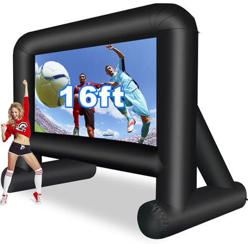 GZKYYLEGS 16 Feet Inflatable Movie Screen Outdoor, Indoor Projection Screen
