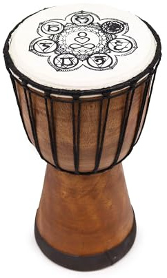 Ancient Wisdom Tambor Djembe Hecho a Mano - 30cm
