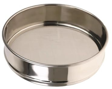 Setaccio per Terreno, Setaccio Micron, Setaccio Giardino, Colino in Metallo,Setaccio da Laboratorio,aAtrezzi da Giardino per Terra e Pietre, Riddl Diametro: 40 cm