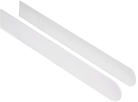 Window Sill Capping Board - Bullnose Window Board Sill Cover - Plastic Window Cill Cover - 1 Metre Length (Long End Caps (Pair))