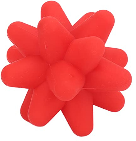 Sfera di Massaggio per gli Attrezzi per la Salute, Sfera di Riccio Rilassamento Muscolare Fitness Yoga, Palline a Pallone a Base Palla Palla Portatili (rosso)