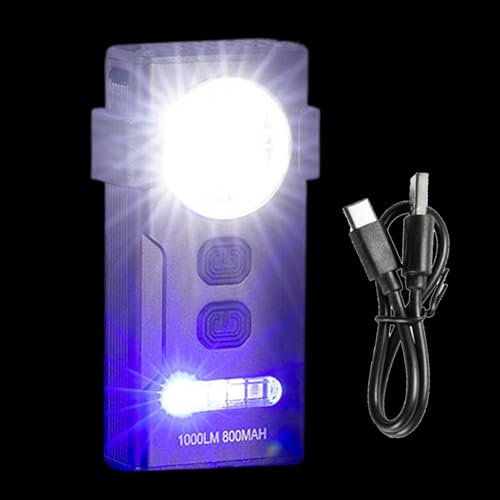 Torcia magnetica | Ricarica torcia a di lunga durata della batteria Funzione rotativa Sorgia Luce regolabile per l'escursionismo di ciclismo da campeggio all'aperto