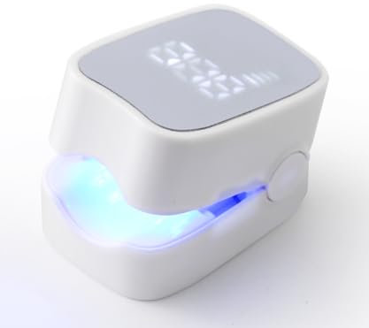 Dispositivo Trattamento Laser Micosi Unghie, Laser per Funghi Unghie con numeri LED, Trattamento Antifungino con Luce Blu 460nm e Infrarossi 910nm, Elimina Funghi di Mani/Piedi Senza Dolore