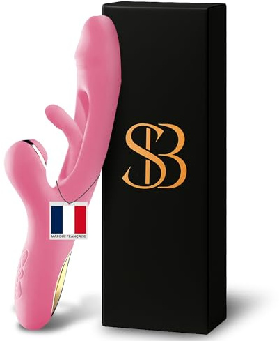 Vibratoreper Donna Professionale 3 in 1 – Stimolatore Clitorideo e Punto G con 14 Modalità di Vibrazione e Suzione, Silicone Medico Morbido, Impermeabile IPX7 – Sexytoysys Donna (Rosa Cipria)