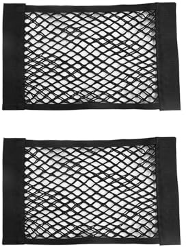 Juego de 2 Unidades,40 x 25 cmRed de Almacenaje para Maletero de Coche,Organizador Elástico con Velcro para Orden y Seguridad en tu Vehículo