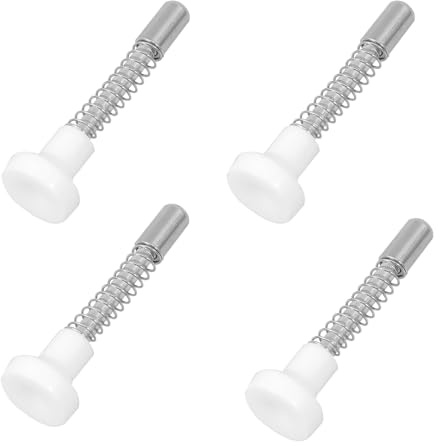 Lurrose Loquets à Ressort pour Lit Bébé 4 Pièces, Loquets de Sommier en Fer Blanc 50 Mm, Kit Réparation pour Mini-berceau, Accessoires Quincaillerie Armoires et Meubles, Piston à Ressort
