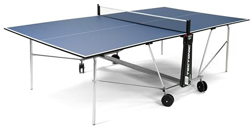 Tectonic Indoor Tischtennisplatte – Klappbar – 16 mm Feinspanplatte – Solo-Spiel möglich – EN 14468-1 Zertifiziert Offizielle Größe (274×152,5×76 cm)