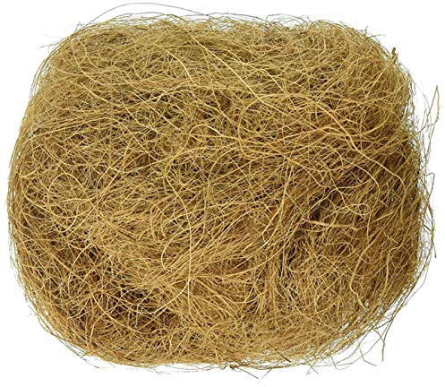 Hangarone Coco Matériau Nidification Chanvre pour Oiseaux Matériau pour nids Nids d'oiseaux Nid d'oiseau décoratif pour Cages Matériau Construction nids pour rongeurs et Oiseaux