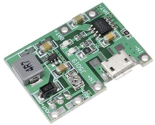 Boost-modul, 5-pack 2A 18650 Li-ion-laddare Step-up-modul Boost 3,7V till 5V 9V 12V DC-DC Boost Justerbar Step Up Step Down
