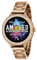 Reflex Active Series 41 Amoled Smart Watch for Women with Sports Modes, Heart Rate, Make/Answer Calls, Music Player, GPS, Step Counter, Cycle Tracking and Stone Set Rose Gold Bracelet for Android IOS