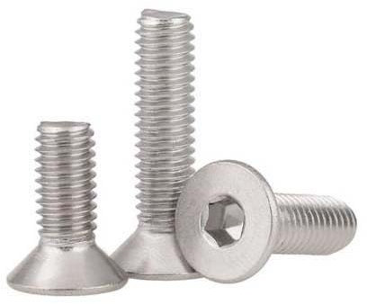 Haroar 5pcs M8*12mm 304 Stainless Steel Flat Screws Inner Hexagon Socket Countersunk Head Screwstainless Nails Bolts