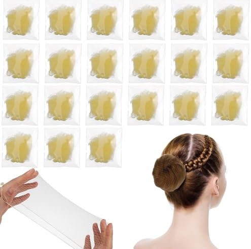 Piriuuo 30 Stück Elastische, Wiederverwendbare Haarnetze Nylon für Krankenschwestern, Tänzer und Flugbegleiterinnen