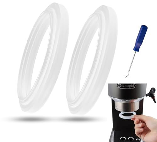2 pcs Junta para la máquina de café DeLonghi,Ø47mm con herramientas de sellado,Junta tórica Para EC680/EC685/EC850/860 brew grupo brew head gasketg