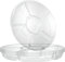 Junw 4 pack Clear Compartment Trays with 6 Section, Reusable Plastic Trays and Platters for Parties, 12 Serving Tray Perfect for Appetizers Snacks, Veggie, Candy, Fruit & Nut