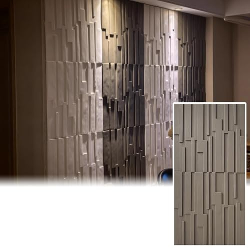 3D-räfflade strukturerade väggpaneler – dekorativ lamellväggbeklädnad för hemkonst, TV-bakgrund, vardagsrum, Wainscoting, elegant väggtäckning, modern inredning