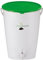 GARANTIA Urban Komposter 15 Liter grün, inkl. Deckel und Kompostspray - Biomülleimer Küche, Komposteimer Küche, Bio Mülleimer, Abfall & Recycling, Bioabfallbehälter für Küche, Biomüll, Biotonne