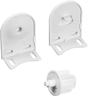 Rollerhouse 38/40mm Roller Blind Repair Kit, Mount Window Shade Brackets, Curtain Roller Blind Accessories for Electric Blinds with 1 1/2 Tube, 1 Pair, White