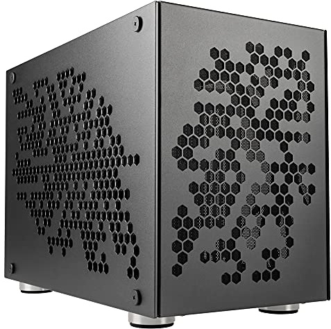 Boîtier Mini Tour Mini ITX Rocket Heavy Vented Edition avec Panneau Vitré, Gris