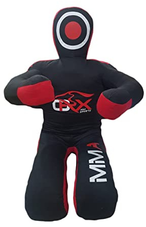 Oryx Sports Muñeco de agarre para artes marciales mixtas, saco de boxeo de judo, BJJ, Jiu Jitsu brasileño, artes marciales y entrenamiento físico, posición sentada (sin relleno)