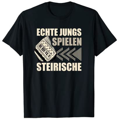 Steirische Ziehharmonika Harmonika Akkordeon Spieler T-Shirt